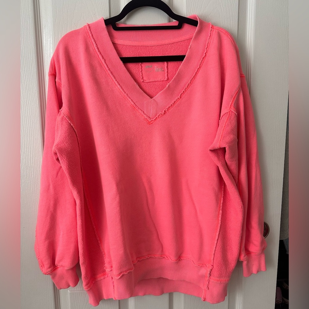 American Eagle- Aerie V Neck Sweatshirt